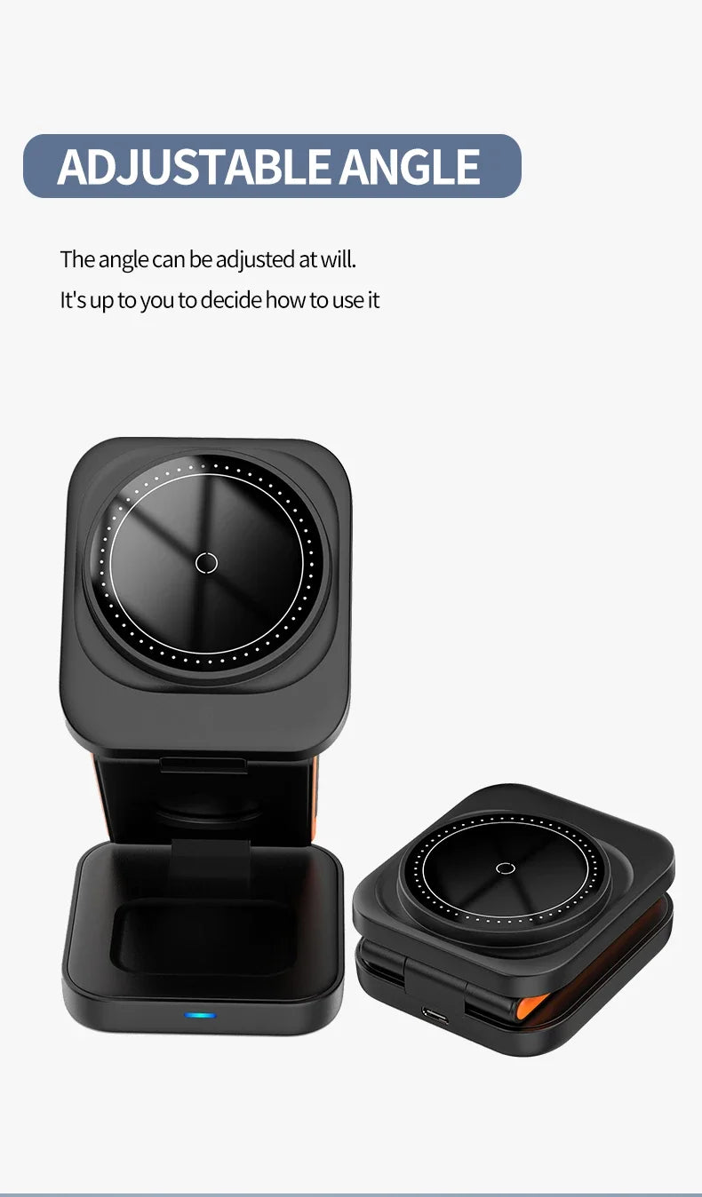 VIKEFON 30W 3 in 1 Foldable Charging Station