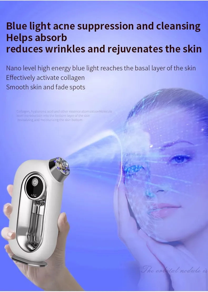Nano Oxygen Injection Facial Moisturizing Steamer Machine Handheld Spray Gun Beauty Spray Mist Mini Oxygen