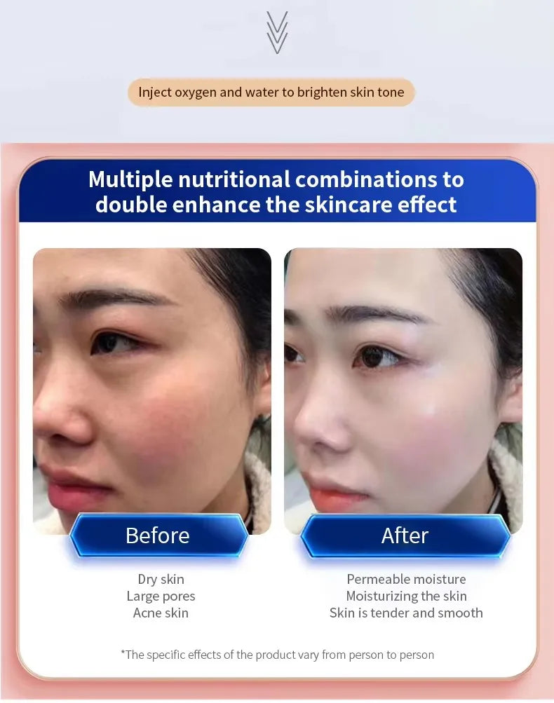 Nano Oxygen Injection Facial Moisturizing Steamer Machine Handheld Spray Gun Beauty Spray Mist Mini Oxygen