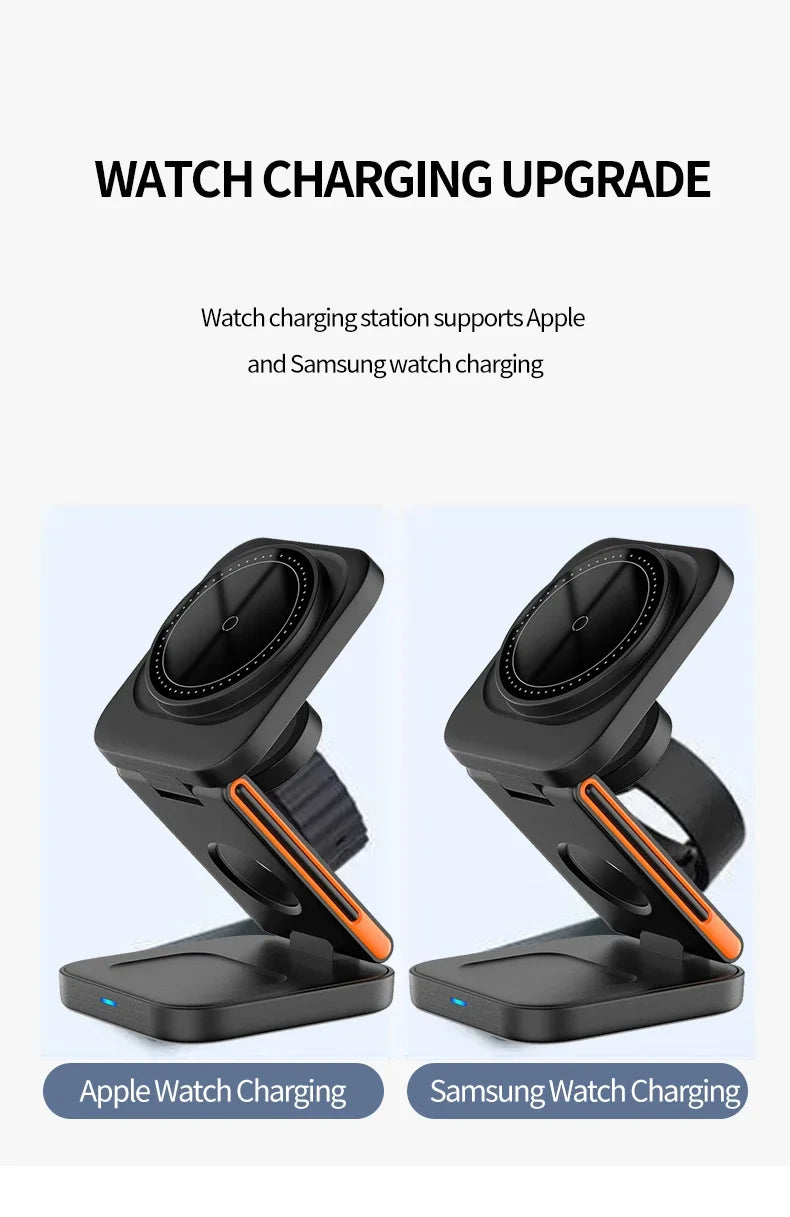 VIKEFON 30W 3 in 1 Foldable Charging Station