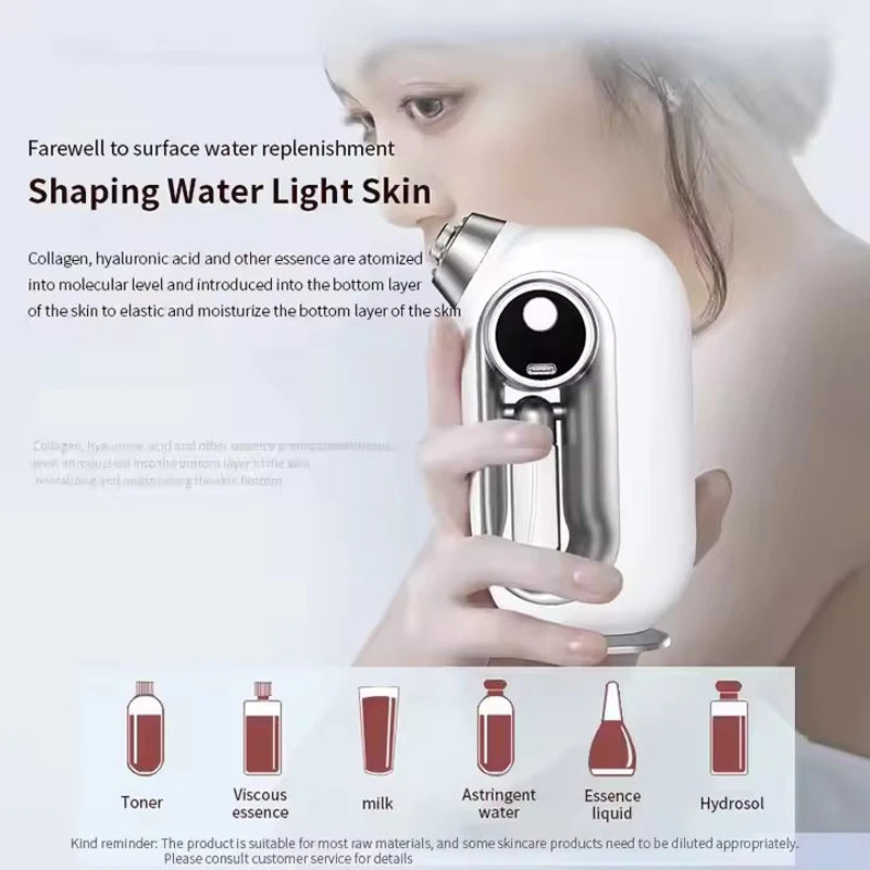 Nano Oxygen Injection Facial Moisturizing Steamer Machine Handheld Spray Gun Beauty Spray Mist Mini Oxygen