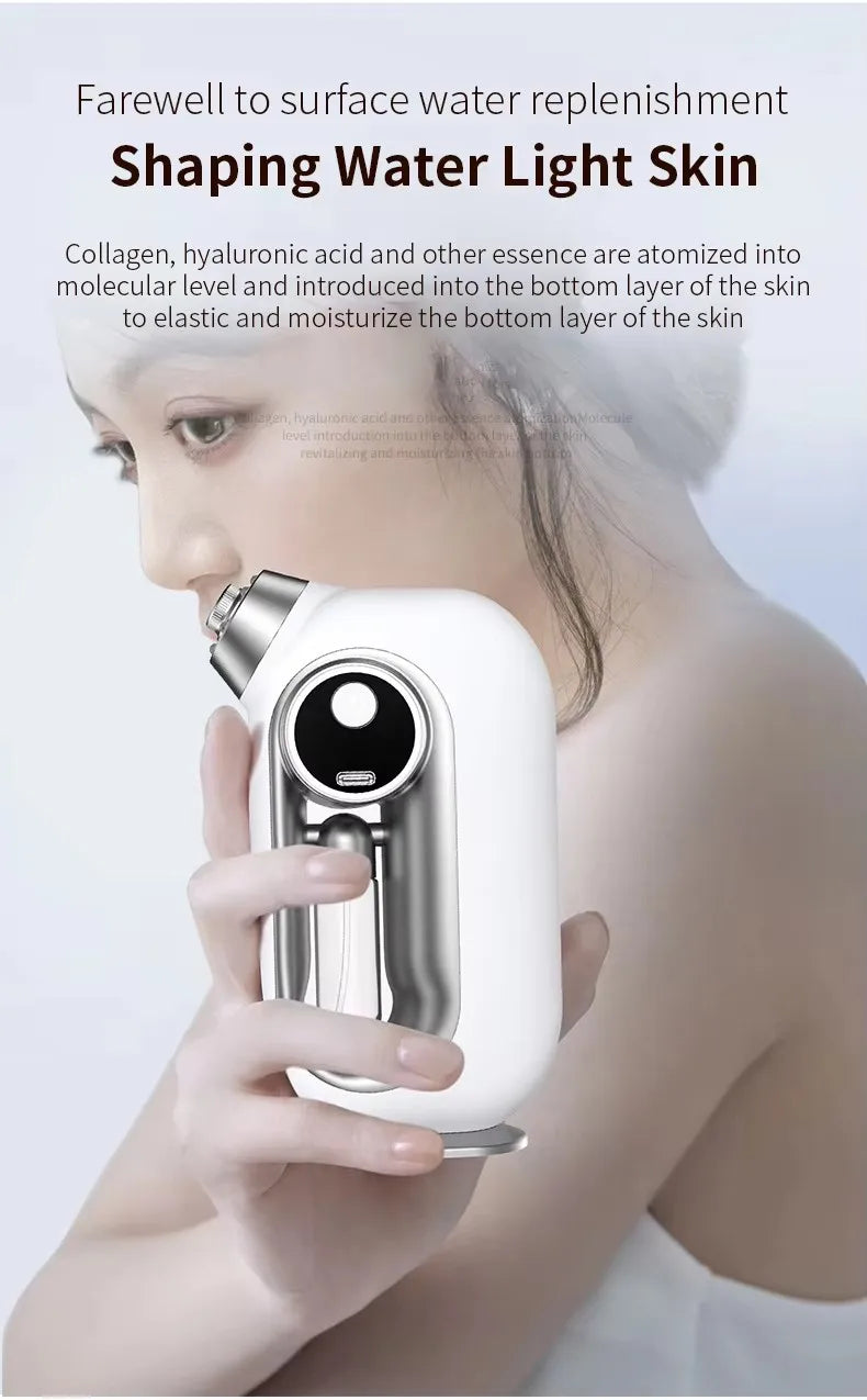 Nano Oxygen Injection Facial Moisturizing Steamer Machine Handheld Spray Gun Beauty Spray Mist Mini Oxygen