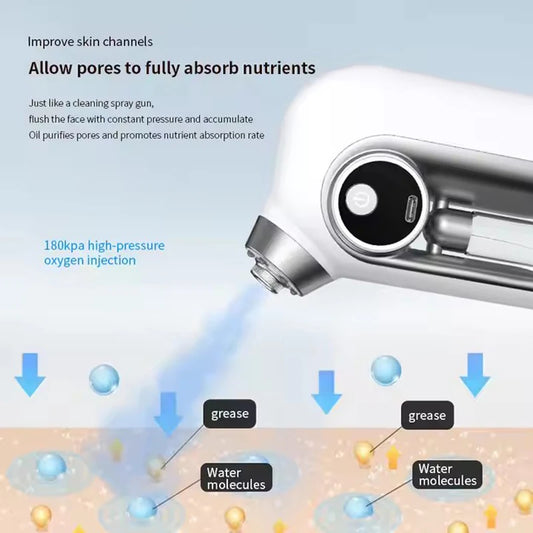 Nano Oxygen Injection Facial Moisturizing Steamer Machine Handheld Spray Gun Beauty Spray Mist Mini Oxygen