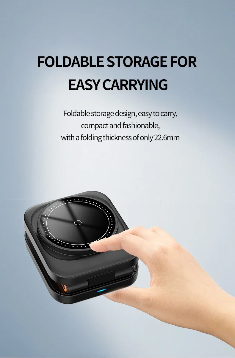 VIKEFON 30W 3 in 1 Foldable Charging Station